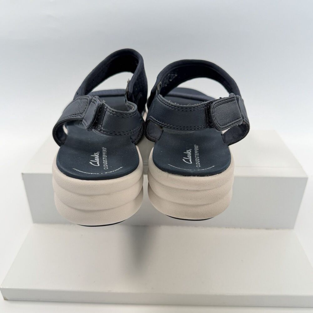 Clarks Cloudsteppers Drift Fern Women's Sandals Adjustable Strap Blue Size 11 - Picture 6 of 10
